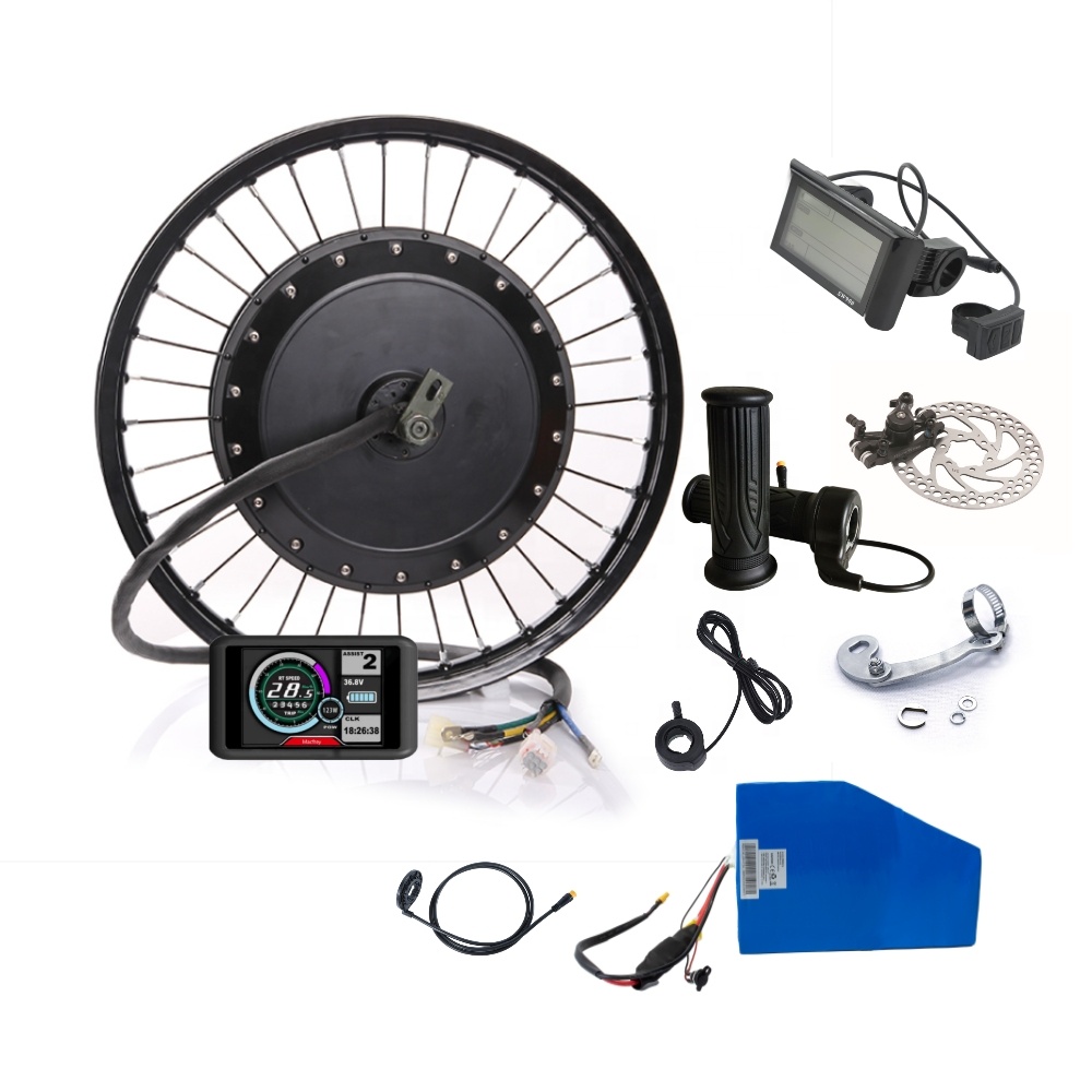 Electric Motorcycle Conversion Kit 72V - Big Torque Electric Bicycle Bike Conversion