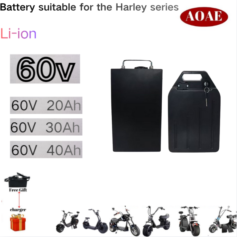 60V 30Ah Electric Scooter Battery - For Harley Battery 60V 20Ah 30Ah
