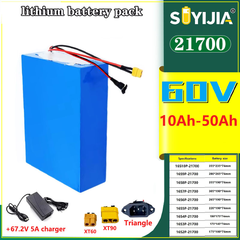 New 60V 50Ah 40Ah 30Ah 20Ah 15 - 60V 30Ah Electric Scooter Battery ulasan dan harga