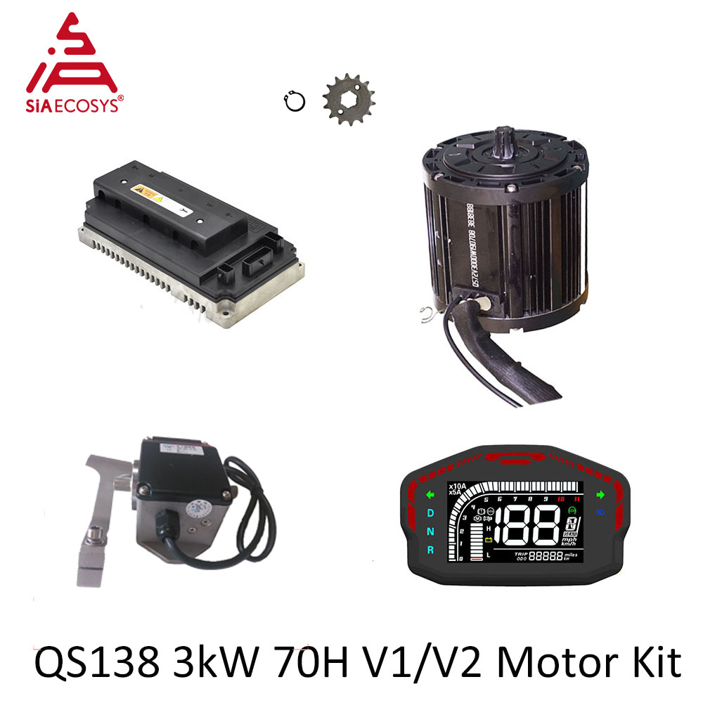 QSMOTOR QS138 3000W 72V Mid Dr - Mid Drive Motor Kit 72V 3000W ulasan dan harga