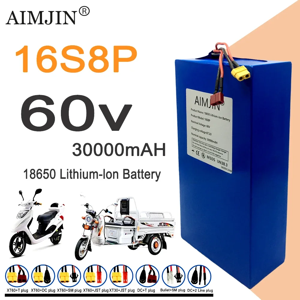 16S8p 1000-3000W Brand New Lit - 60V 30Ah Electric Scooter Battery ulasan dan harga