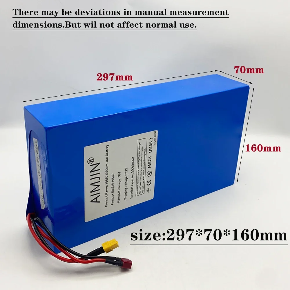 18650 Lithium-ion Battery Pack - 60V 30Ah Electric Scooter Battery ulasan dan harga