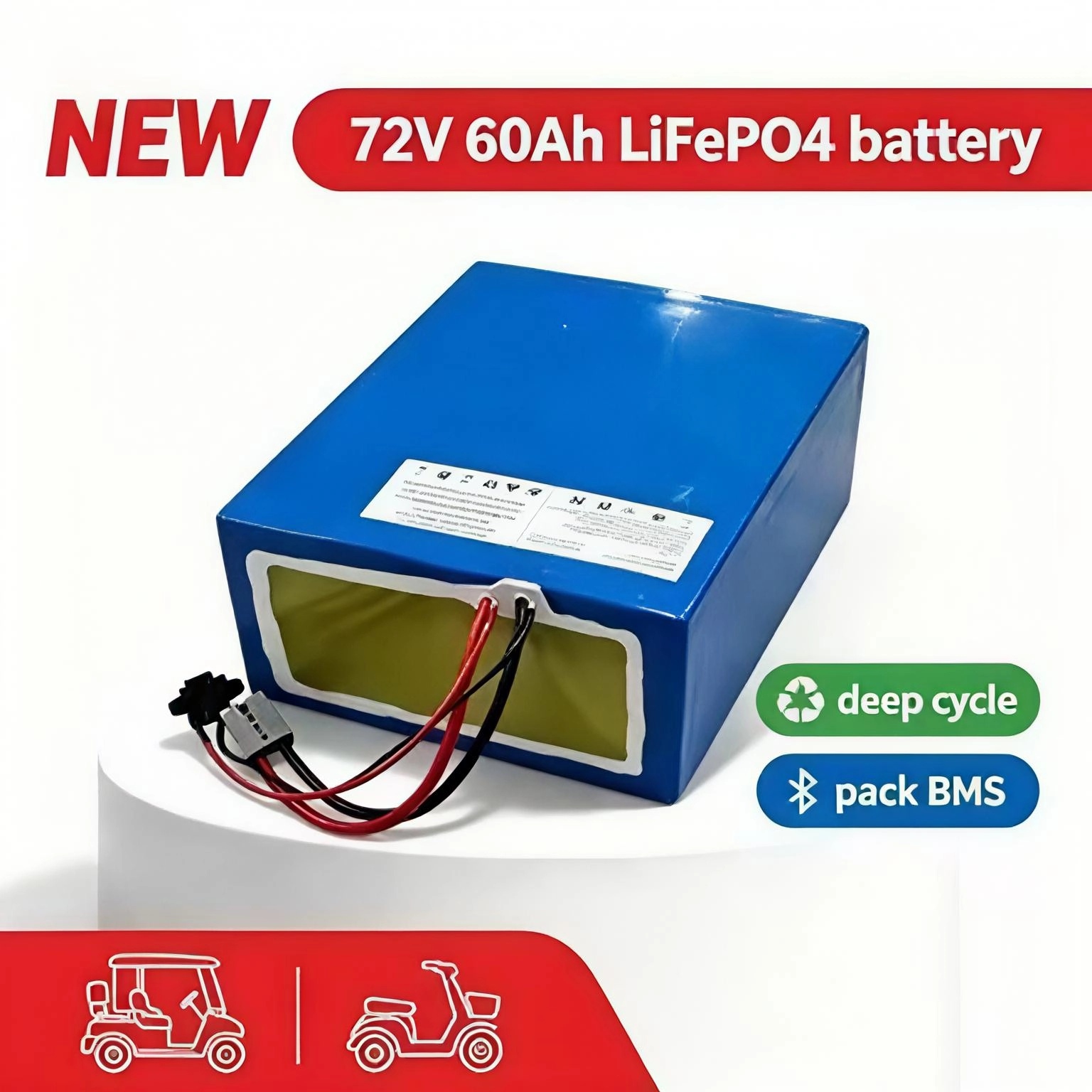 lithium 72V 60Ah lifepo4 batte - 72V 60Ah Lifepo4 Battery Pack ulasan dan harga